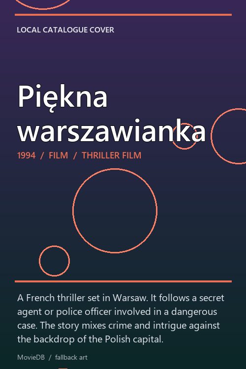 Piękna warszawianka poster