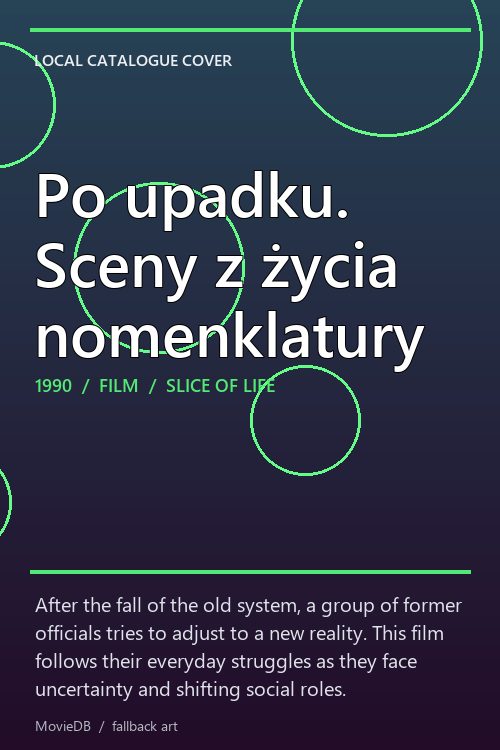Po upadku. Sceny z życia nomenklatury poster