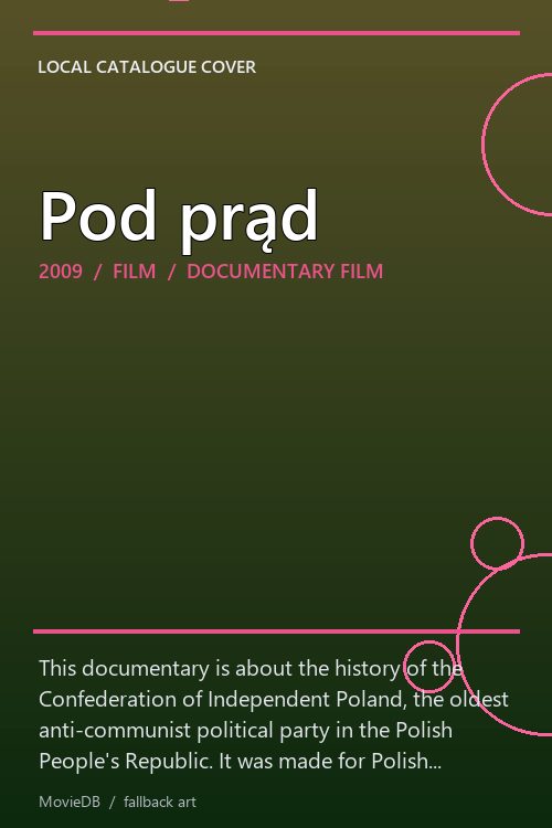 Pod prąd poster