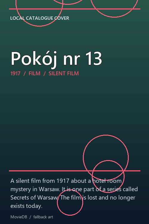 Pokój nr 13 poster