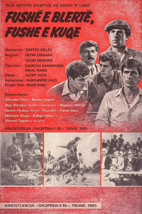 Fushë e blertë fushë e kuqe poster