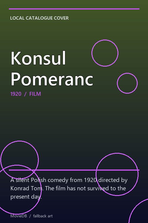 Konsul Pomeranc poster