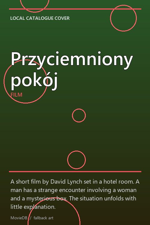 Przyciemniony pokój poster