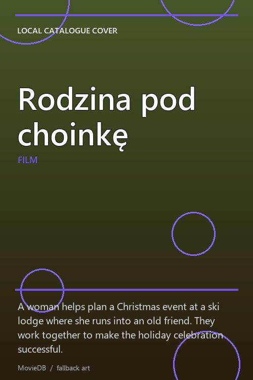 Rodzina pod choinkę poster