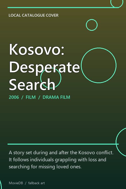 Kosovo: Desperate Search poster