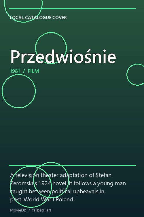 Przedwiośnie poster