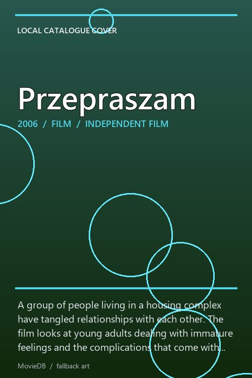 Przepraszam poster