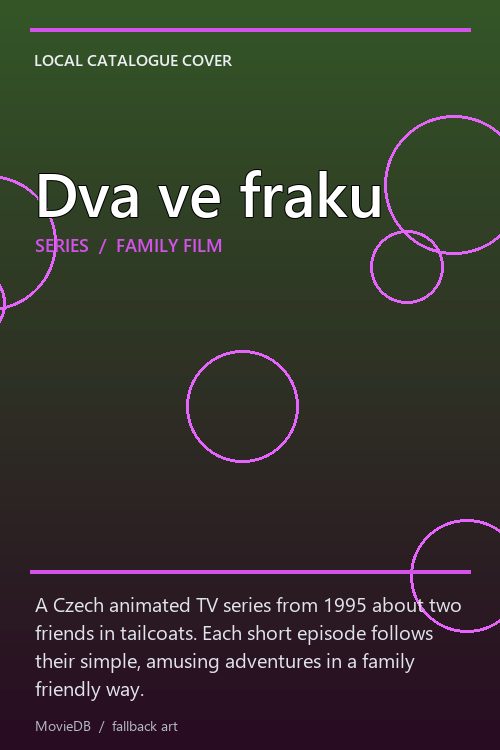 Dva ve fraku poster