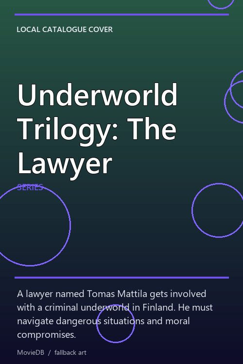Underworld Trilogy: The Lawyer poster