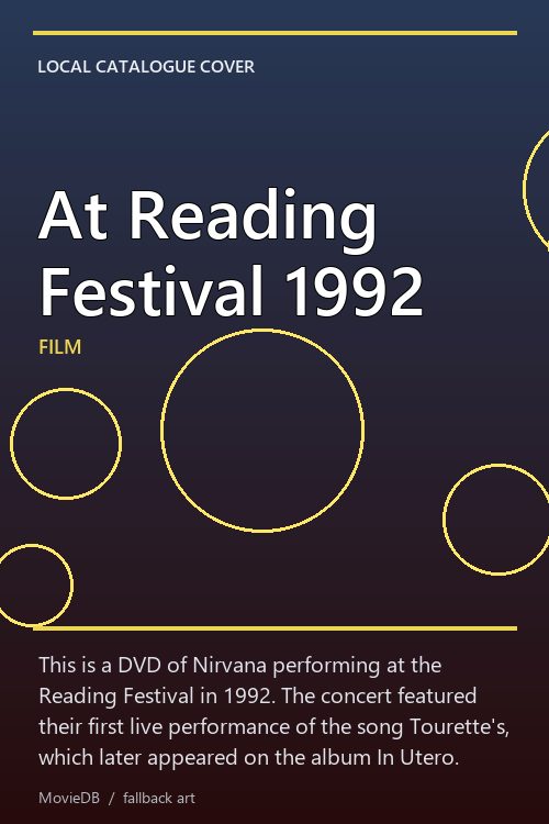 At Reading Festival 1992 poster
