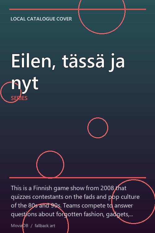 Eilen, tässä ja nyt poster