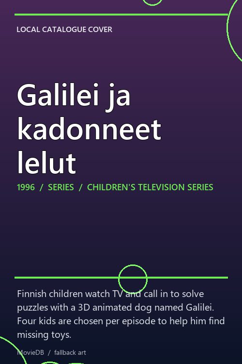 Galilei ja kadonneet lelut poster