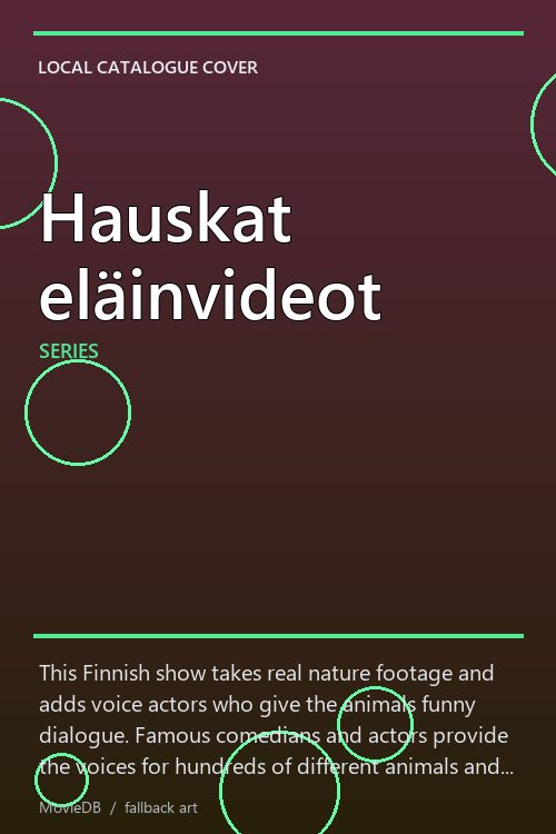 Hauskat eläinvideot poster