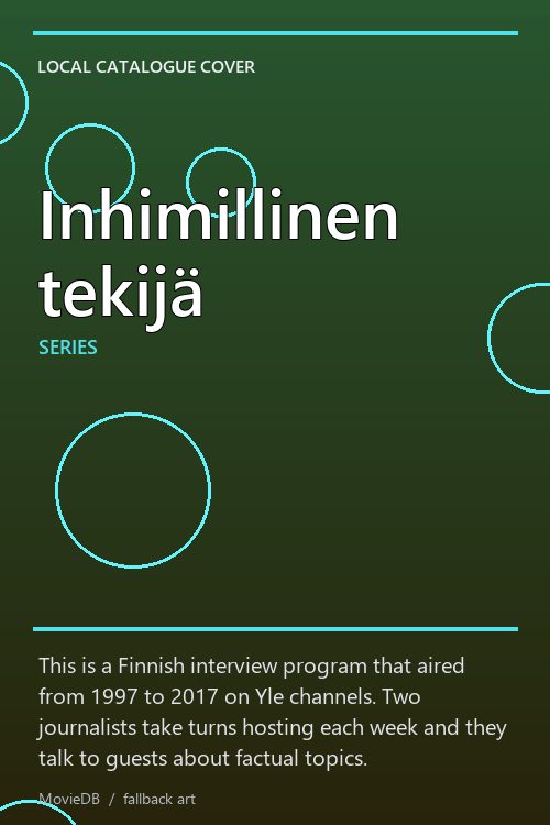 Inhimillinen tekijä poster