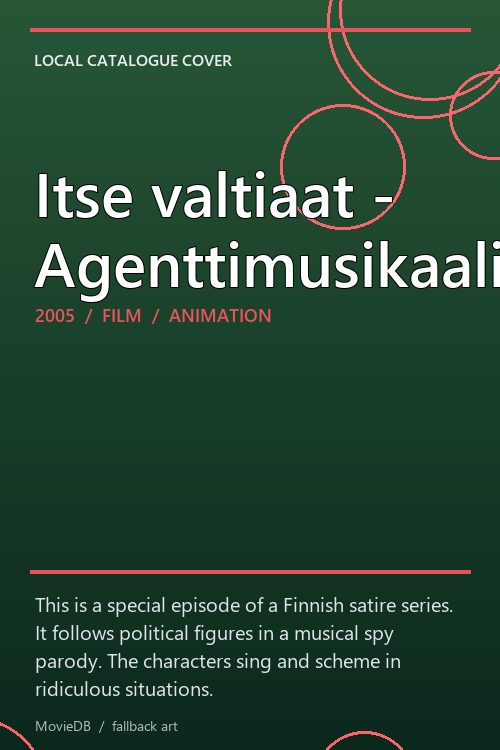 Itse valtiaat - Agenttimusikaali poster