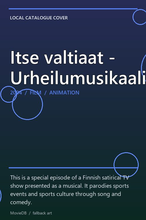 Itse valtiaat - Urheilumusikaali poster