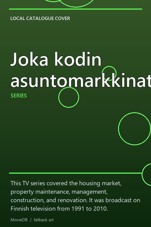 Joka kodin asuntomarkkinat poster
