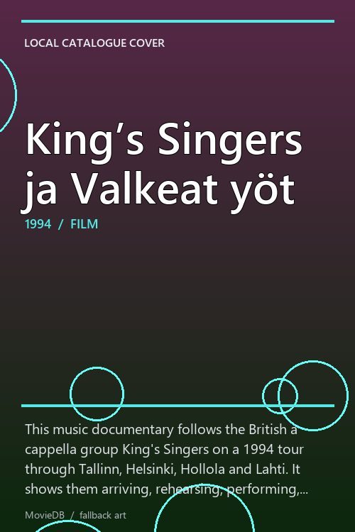 King’s Singers ja Valkeat yöt poster