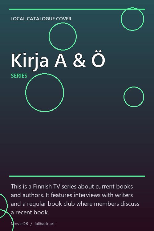 Kirja A & Ö poster