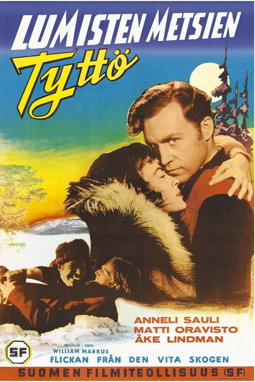 Lumisten metsien tyttö poster