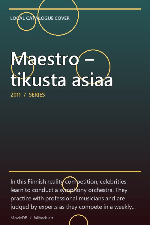 Maestro – tikusta asiaa poster