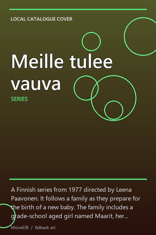 Meille tulee vauva poster