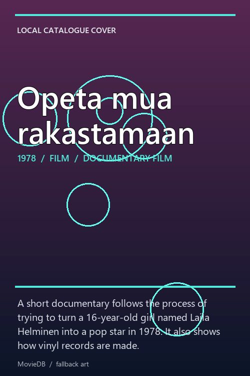 Opeta mua rakastamaan poster