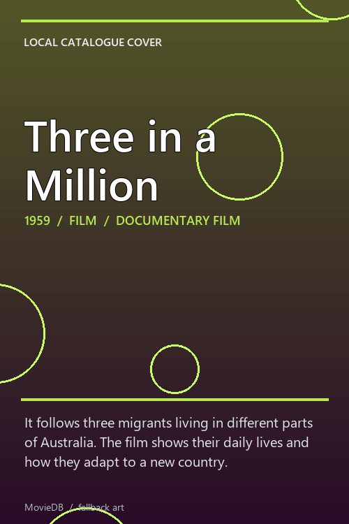 Three in a Million poster