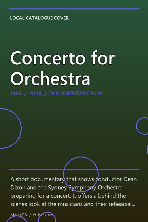 Concerto for Orchestra poster