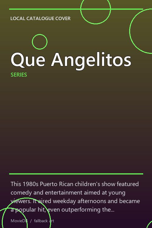 Que Angelitos poster