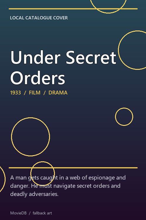 Under Secret Orders poster