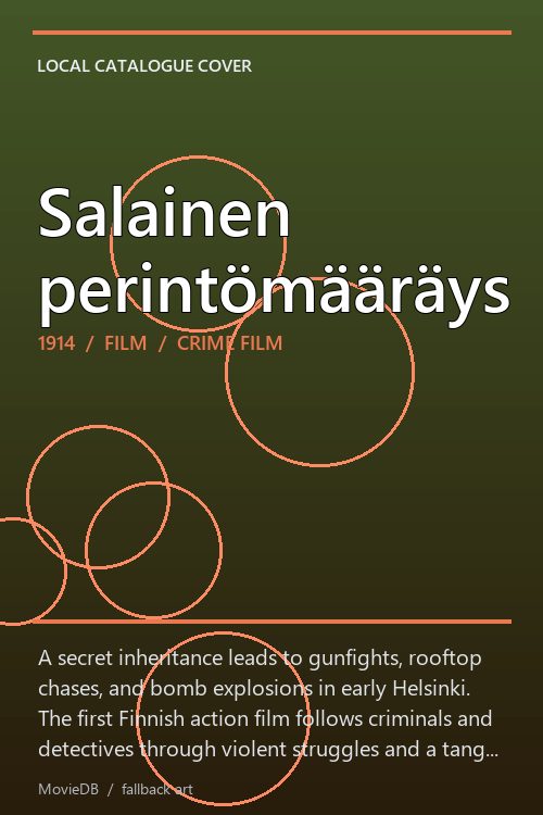 Salainen perintömääräys poster