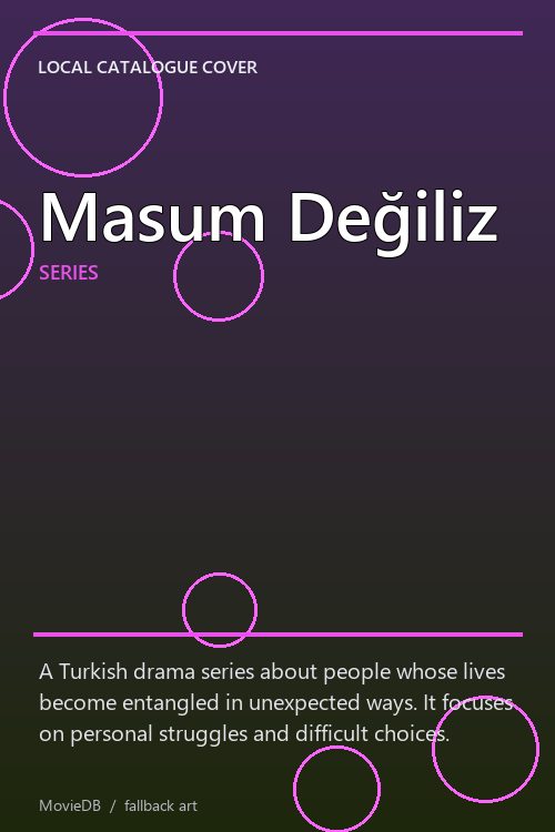 Masum Değiliz poster