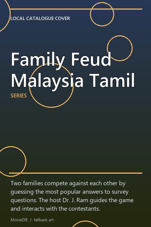 Family Feud Malaysia Tamil poster