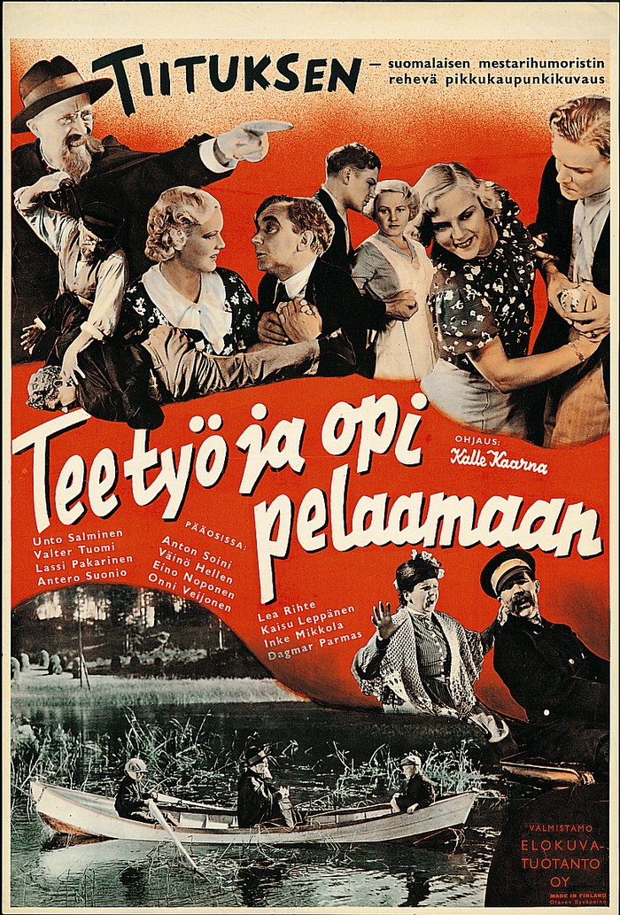Tee työ ja opi pelaamaan poster