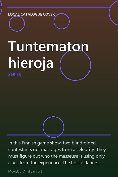 Tuntematon hieroja poster