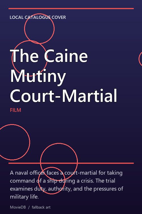 The Caine Mutiny Court-Martial poster
