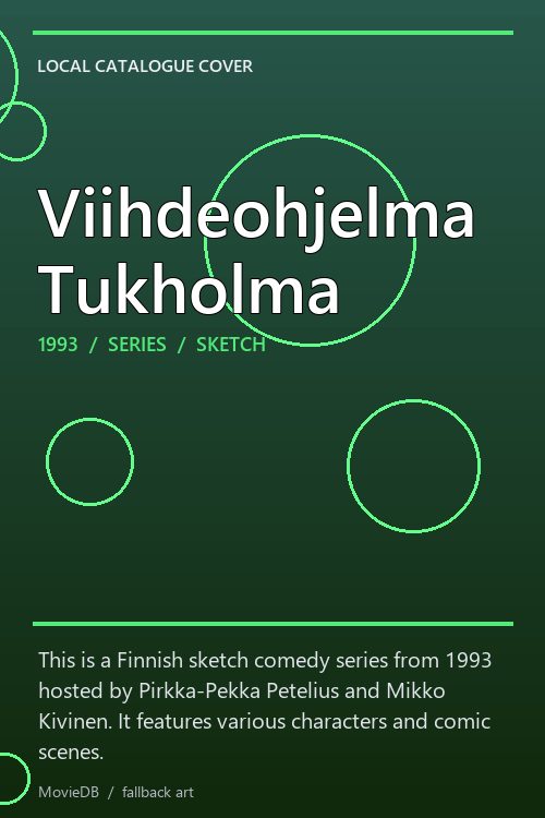 Viihdeohjelma Tukholma poster