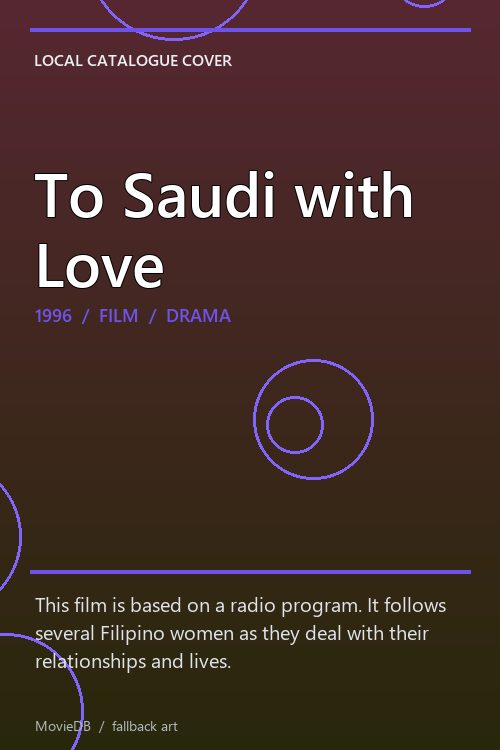 To Saudi with Love poster