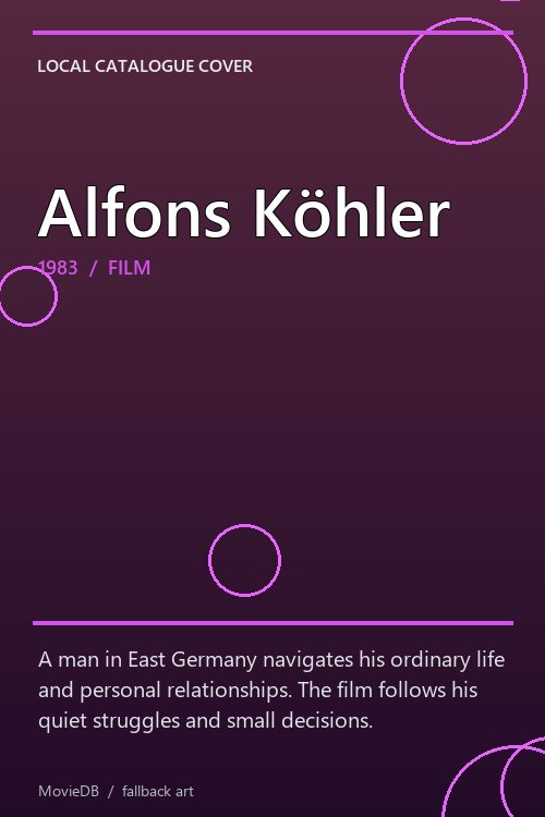 Alfons Köhler poster