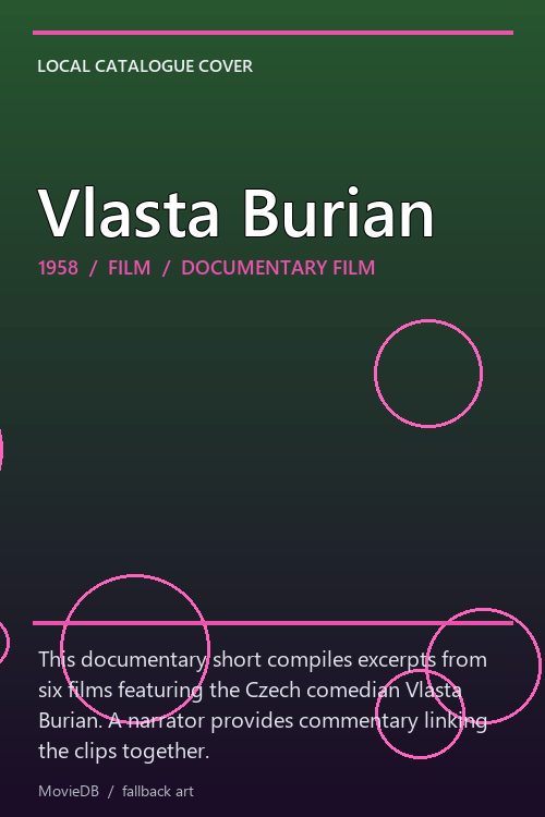 Vlasta Burian poster