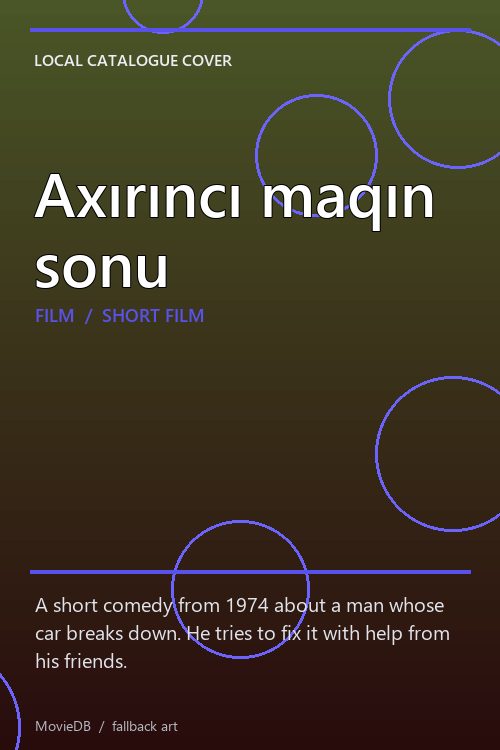 Axırıncı maqın sonu poster