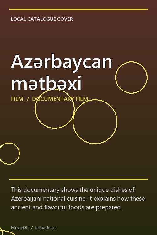 Azərbaycan mətbəxi poster