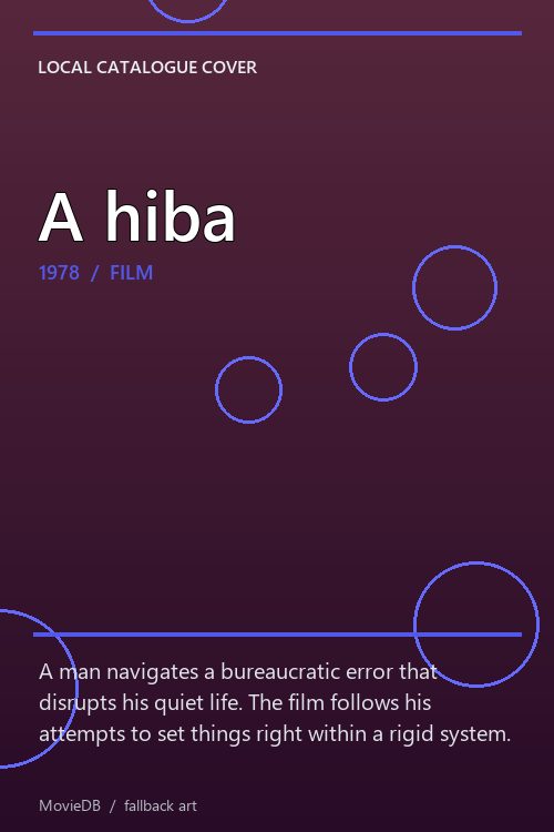 A hiba poster