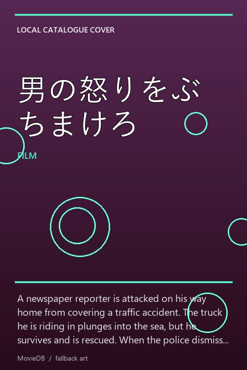 男の怒りをぶちまけろ poster