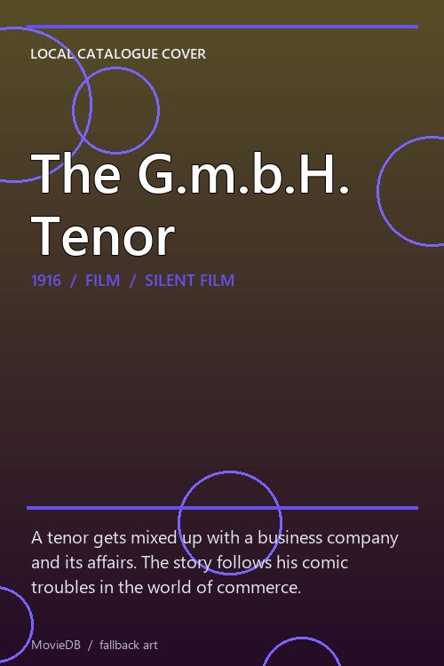 The G.m.b.H. Tenor poster