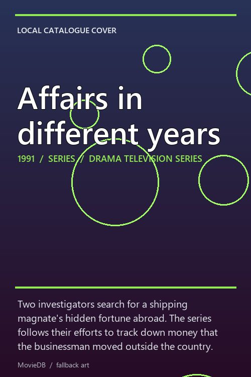 Affairs in different years poster