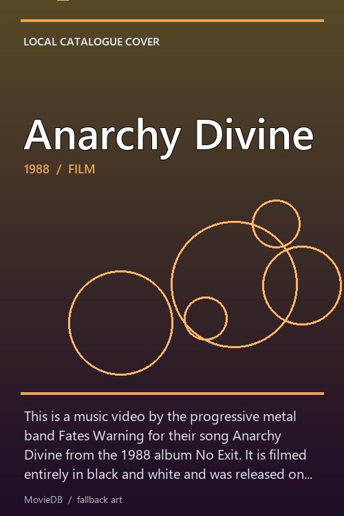 Anarchy Divine poster