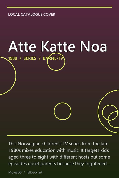 Atte Katte Noa poster