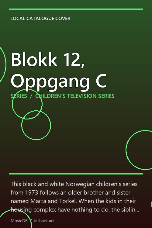 Blokk 12, Oppgang C poster